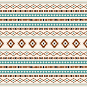 Aztec Teal Terracotta Cream